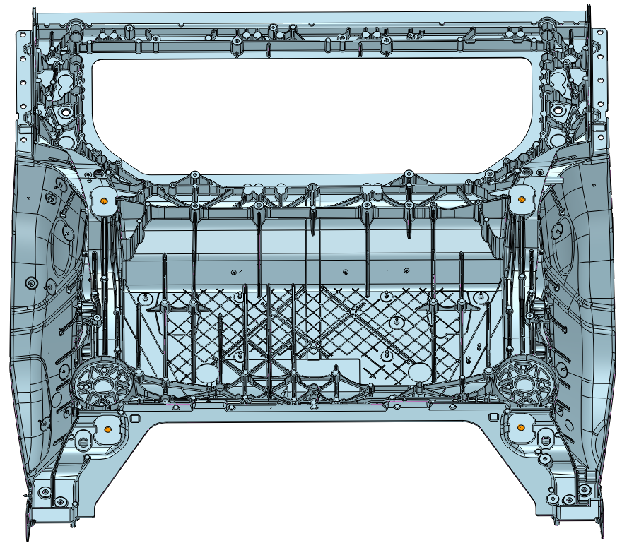 新能源车后地板